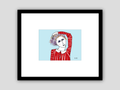 A Woman in Red Stripes